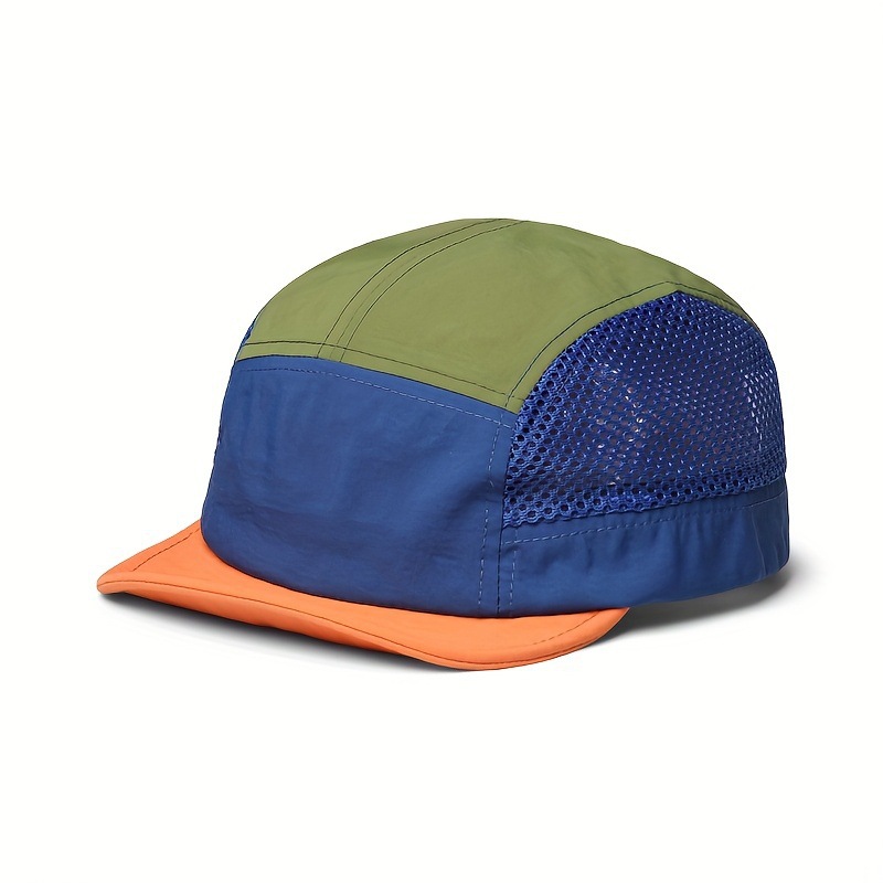 Dark Blue UPF 50+ Quick-Dry Outdoor Sun Hat with Breathable Mesh - Lightweight