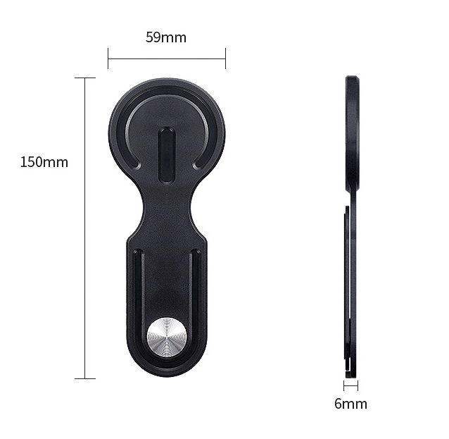 Light Grey Magnetic Laptop Phone Holder Side Mount Expansion Bracket Slim 6mm view 3