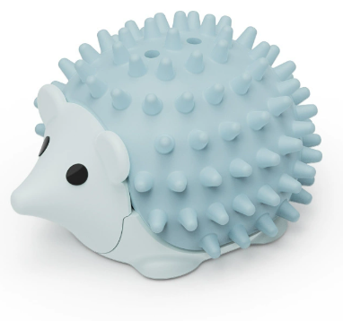 Blue 4 Pack Hedgehog Catnip Toys Self Grooming Face Scratcher & Teething Chew
