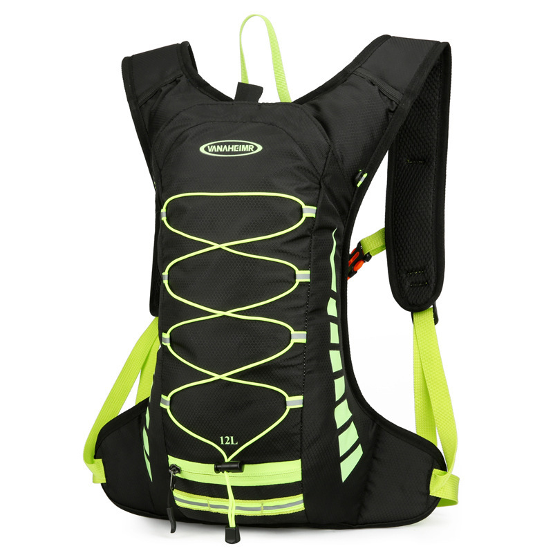 Black-green Lightweight Outdoor Sports Backpack Breathable Hiking Daypack