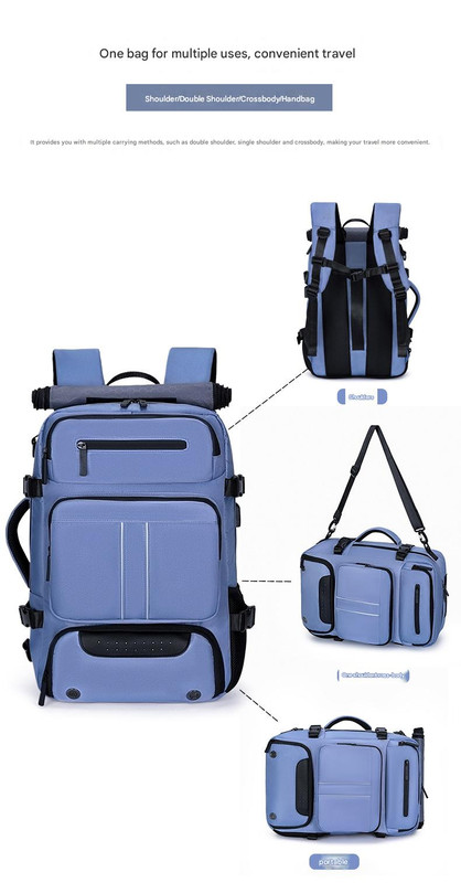 Large Capacity Convertible Travel Backpack - 16" Laptop Compartment view 7