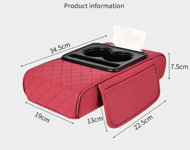 Premium Car Armrest Organizer & Comfort Pad(black) view 5