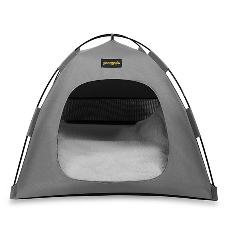 Small Size Pet Tent for Cats & Dogs(Grey) - Portable Comfort Shelter with Soft