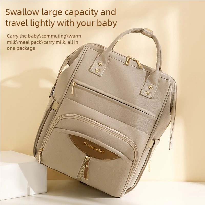 Multifunctional Diaper Bag Backpack(Green) - Large Capacity & Organized view 2