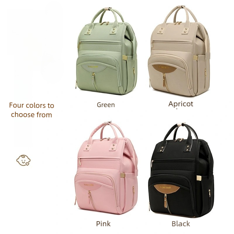 Multifunctional Diaper Bag Backpack(Black) - Large Capacity & Organized view 3