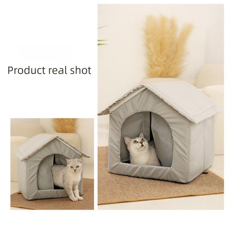 Large Size Elevated Indoor/Outdoor Pet Shelter(blue): Waterproof view 5