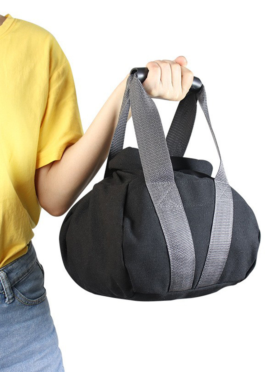Black Portable Fitness Kettlebell Sandbag view 2