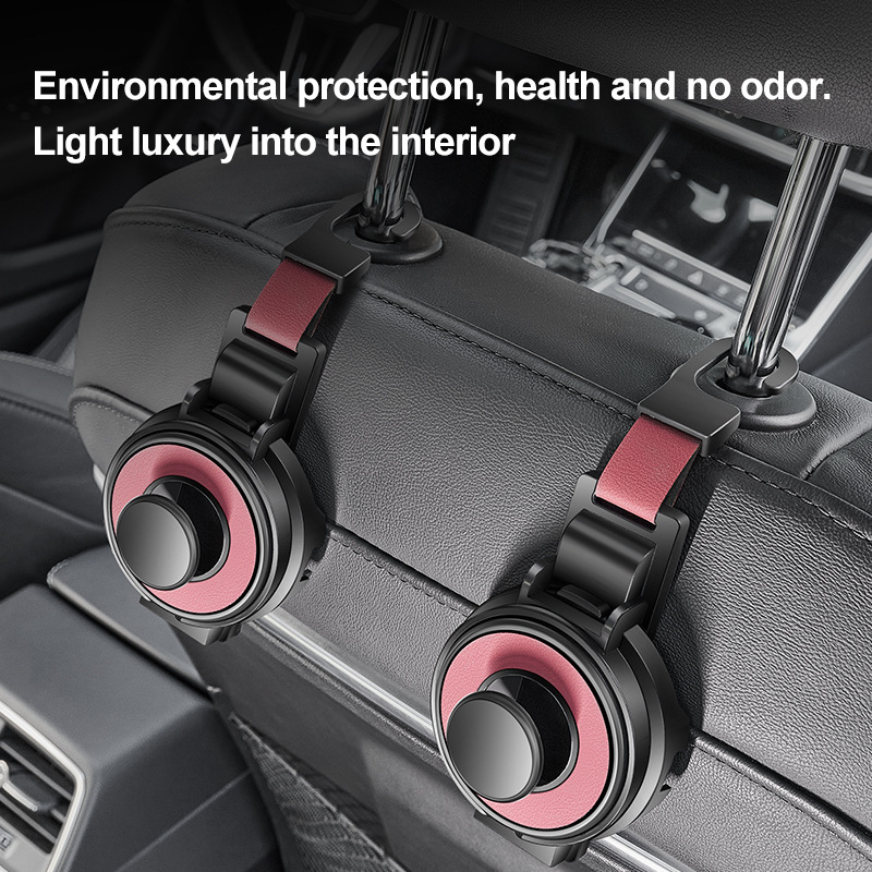 Brown 3-in-1 Car Headrest Organizer Hook view 5