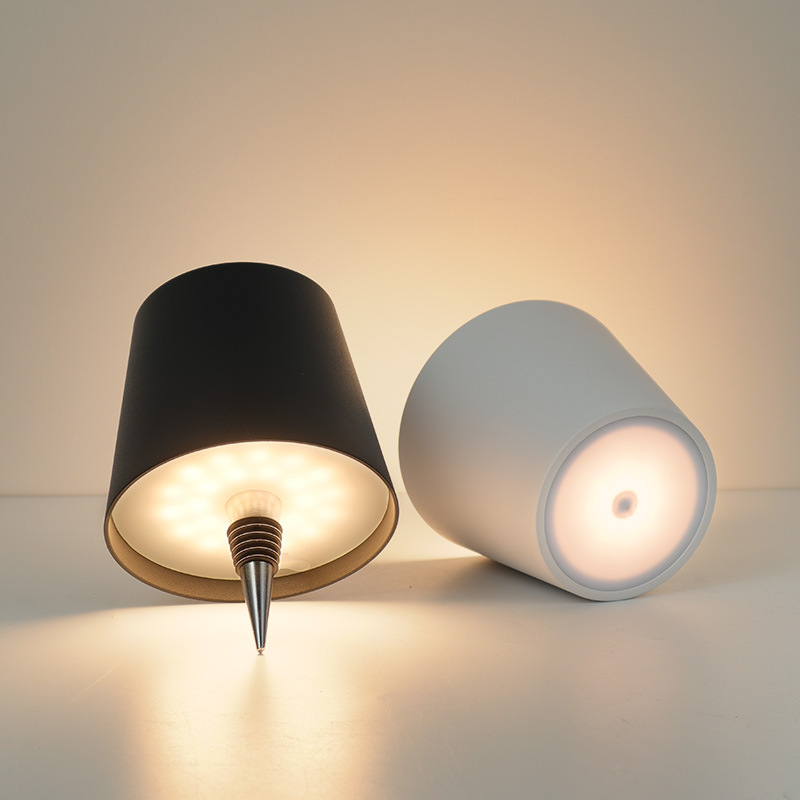 Cream-Coffee Cordless Tri-Color Wine Bottle LED Lamp view 4