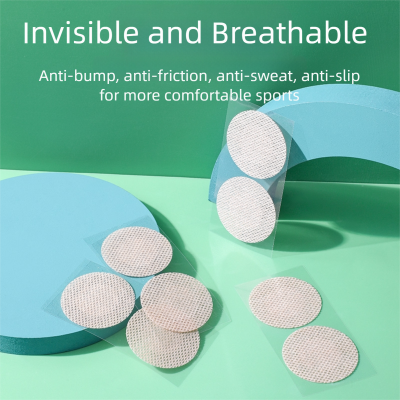 Men's White Invisible Chest Sticker (3.5cm) - TPU Anti-Scratch Sports Style view 3