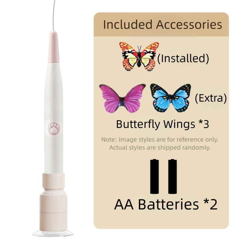 Automatic Interactive Butterfly Cat Toy – Electric Rotating Wand with 60CM view 3