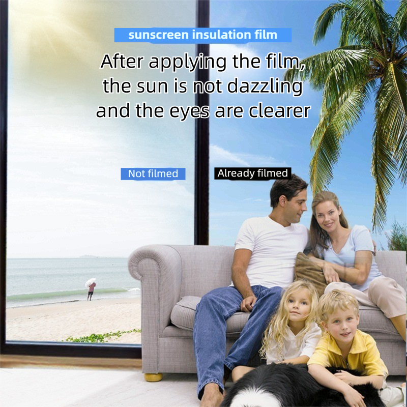 Premium 6-Layer Diamond Blue Window Film for Home/Office – Reflective One-Way view 2
