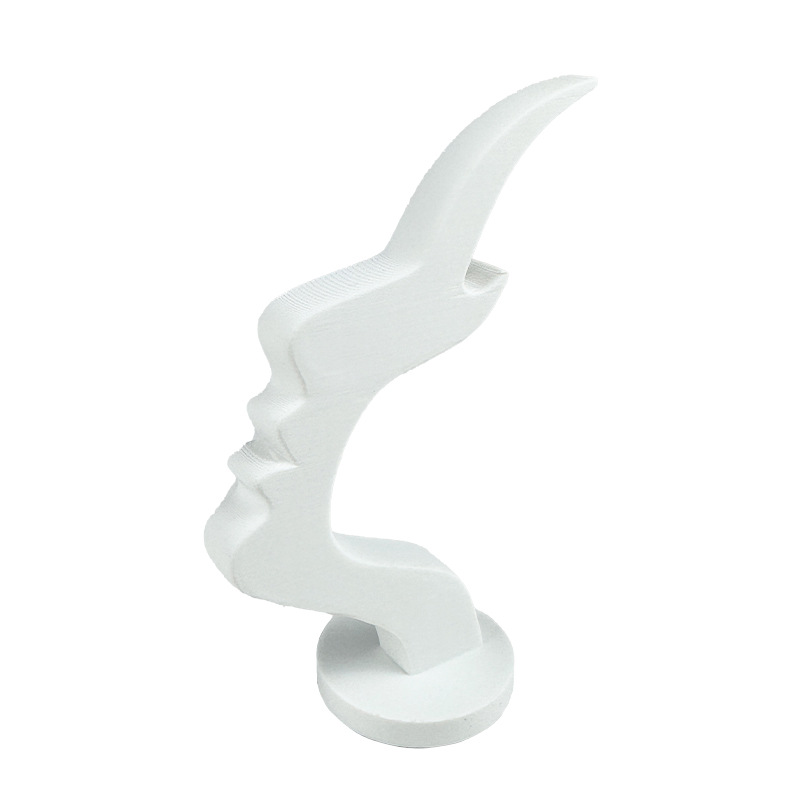 3-Pack White Abstract Face Eyewear Stand – Sculptural Desk & Nightstand