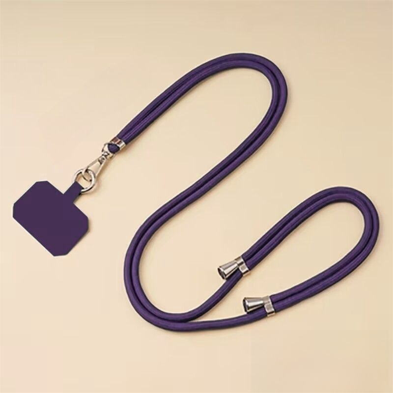 3-Pack Adjustable Purple Crossbody Phone Lanyards – Dual Wear Modes