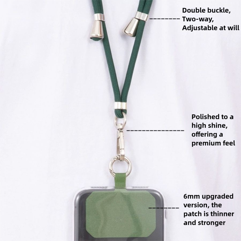 3-Pack Adjustable Blue Crossbody Phone Lanyards – Dual Wear Modes view 3