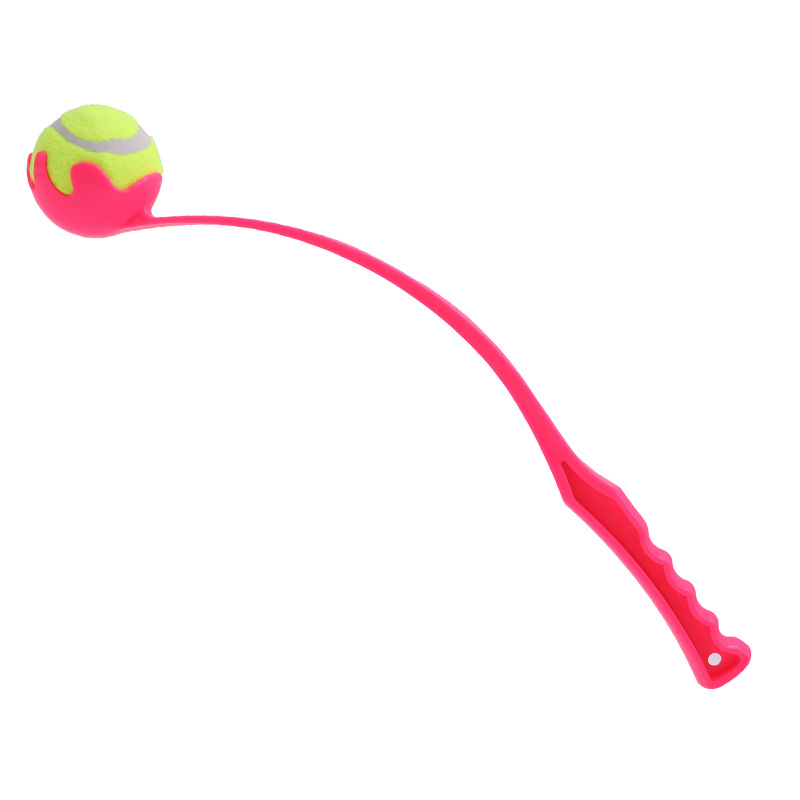3-Pack Pink PP Dog Tennis Ball Launcher Stick(48 × 8 CM) - Manual Fetch