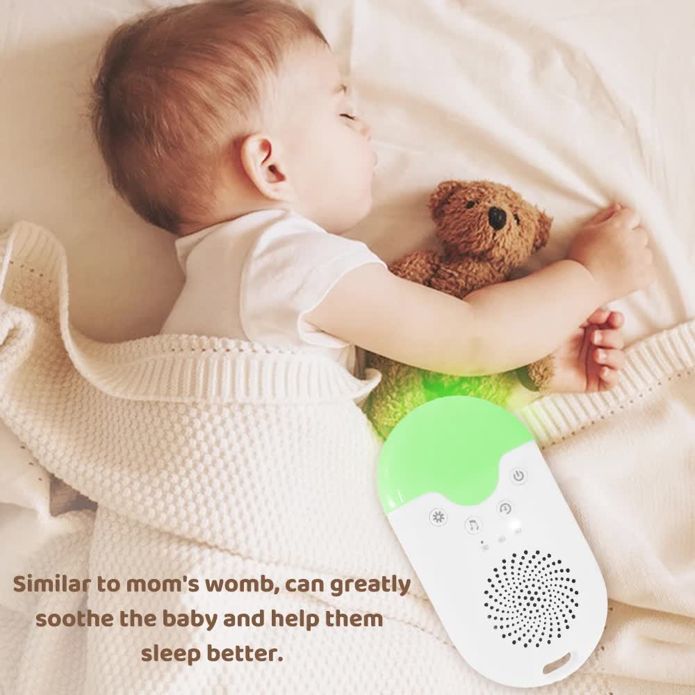 Portable Baby Sleep White Noise Machine(12.5*7*3.5 CM) With Soothing Sounds view 2