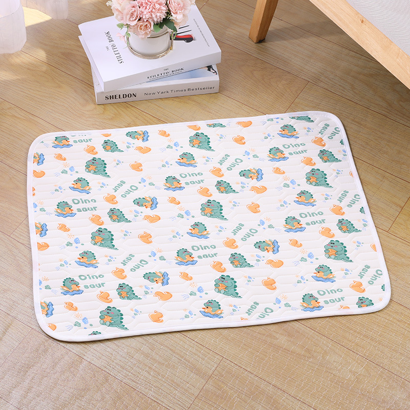 2-Pack Green Dinosaur Pet Summer Cooling Latex Pad (L Size: 60*45cm)