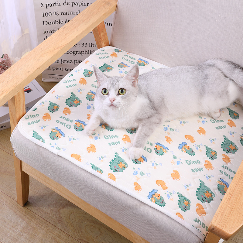 2-Pack Orange Cat Pet Summer Cooling Latex Pad (L Size: 60*45cm) - Breathable view 5