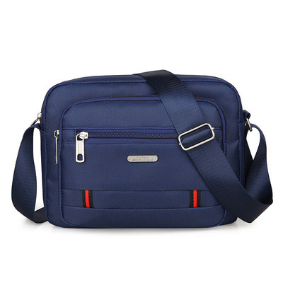 Dark Blue Dual-Style Men's Oxford Cloth Crossbody Bag Bundle - Oxford Cloth view 2