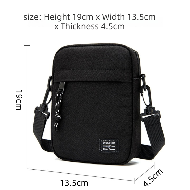 Blue Mini Streetwear Oxford Cloth Crossbody Bag - Ultra-Light (200g) Fashion view 2