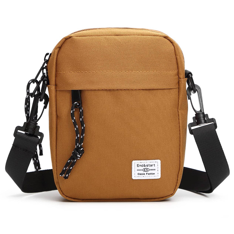 Ochre Mini Streetwear Oxford Cloth Crossbody Bag - Ultra-Light (200g) Fashion