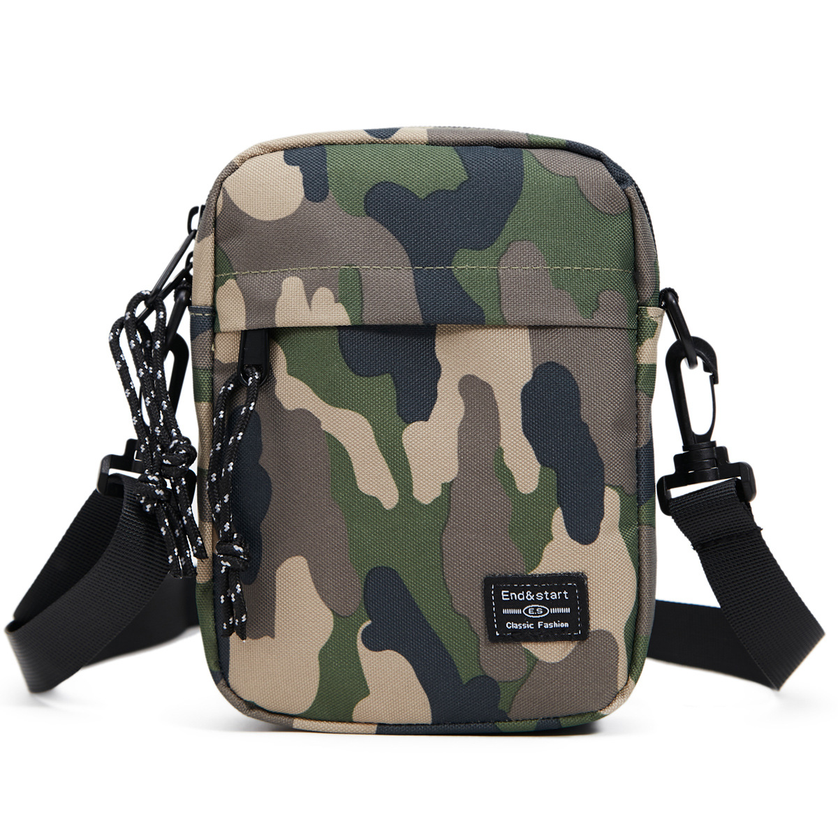 Green camouflage Mini Streetwear Oxford Cloth Crossbody Bag - Ultra-Light