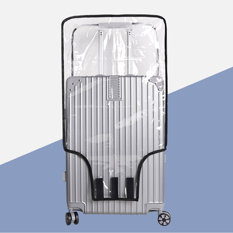 2-Pack 20" Clear PVC Luggage Cover - Heavy-Duty Waterproof & Scratch-Resistant view 2