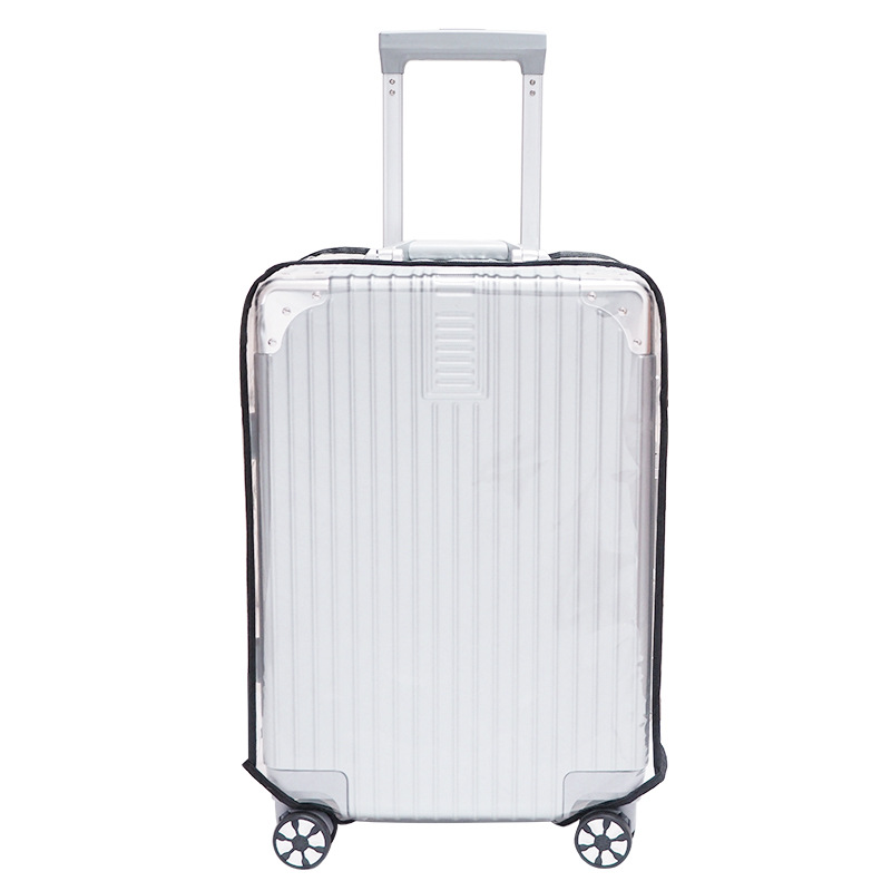 2-Pack 28" Clear PVC Luggage Cover - Heavy-Duty Waterproof & Scratch-Resistant