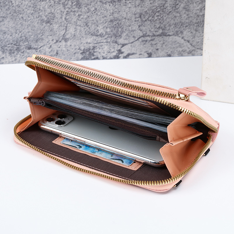 Two-Piece Green Set Anti-Theft Touch Screen Mini Crossbody Phone Bag for Women view 2