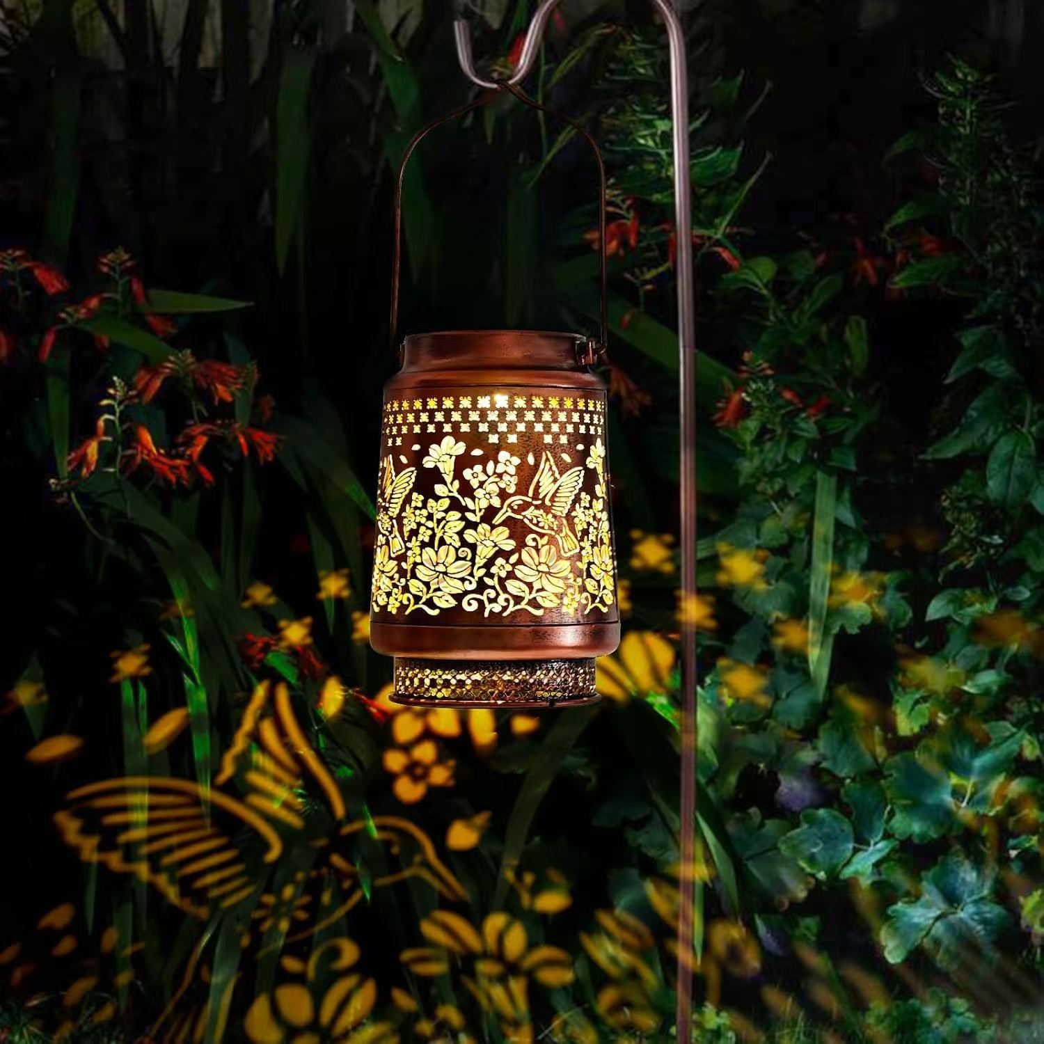 Decorative Solar Butterfly Hanging Lantern(11x11x17CM) - Waterproof Metal view 4