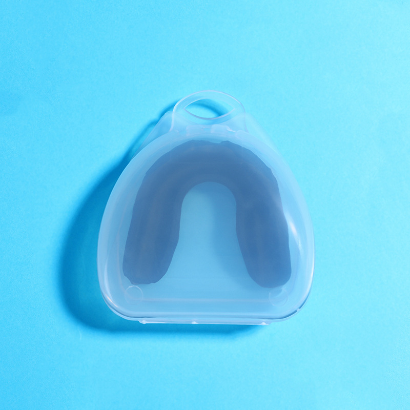 4-Pack Black Food Grade Silicone Sports Mouthguard(6x5x1.7CM) With Vented PP
