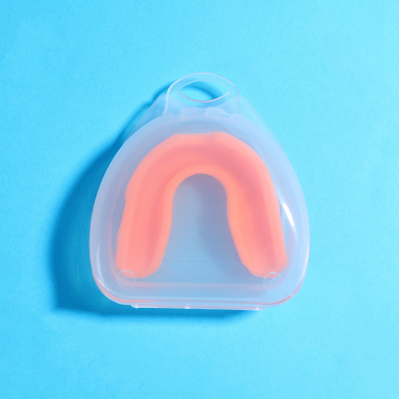 4-Pack Orange Food Grade Silicone Sports Mouthguard(6x5x1.7CM) With Vented PP