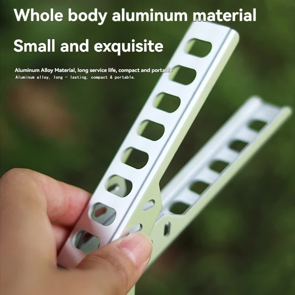 4-Pack Sliver Outdoors Home Alloy Anti-Scald Pot Clip - Ultralight Bowl Grippe