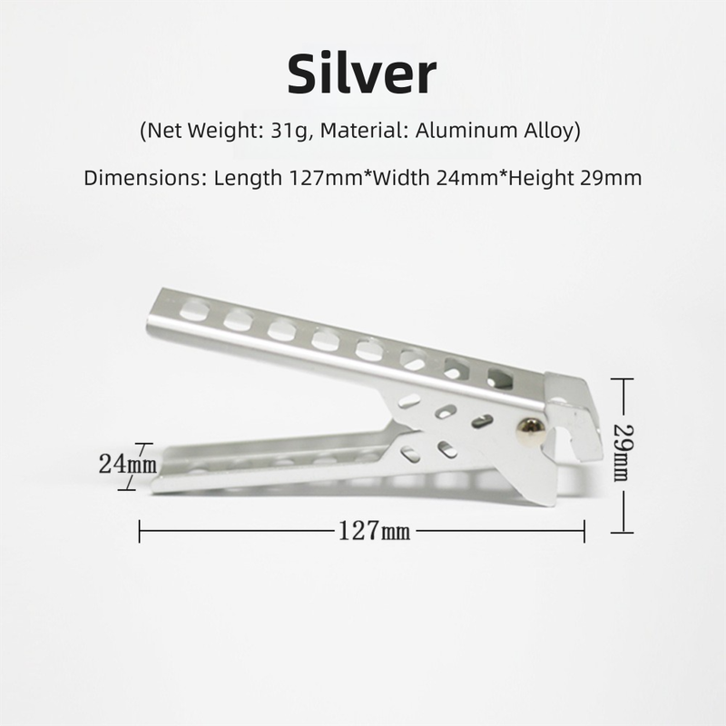 4-Pack Sliver Outdoors Home Alloy Anti-Scald Pot Clip - Ultralight Bowl Grippe view 4