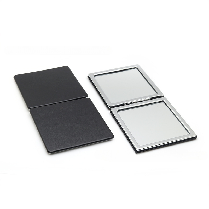 4-Pack Black Jumbo Square Folding Compact Mirror(8X8CM) - Men's Shaving &