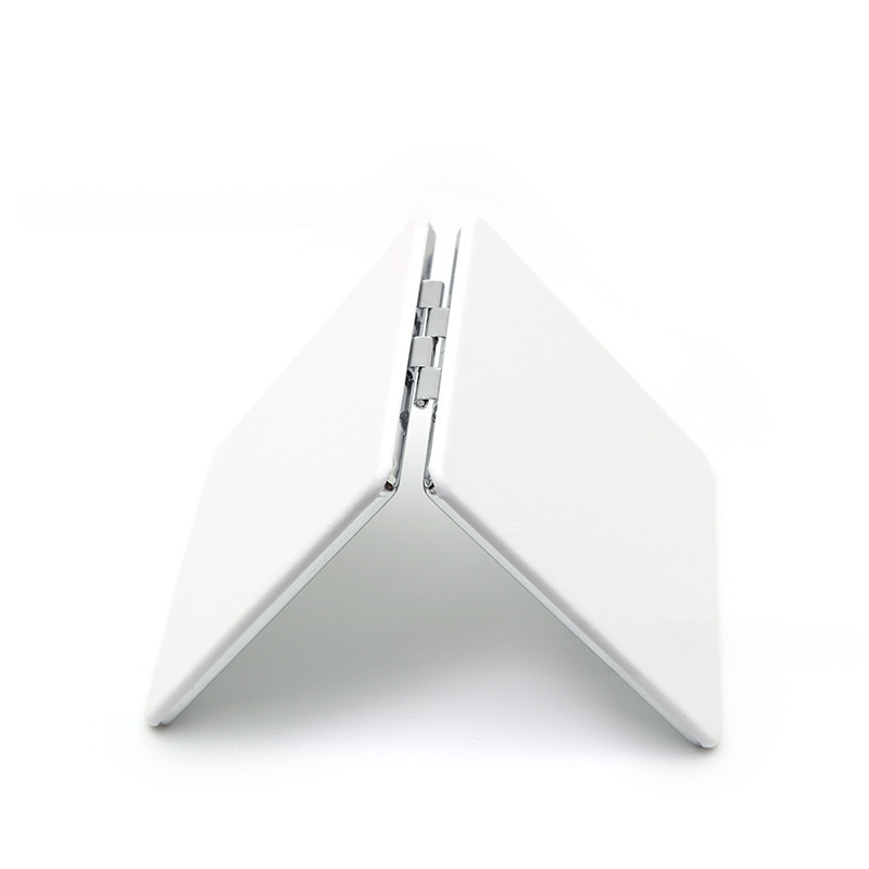 4-Pack White Jumbo Square Folding Compact Mirror(8X8CM) - Men's Shaving & view 3