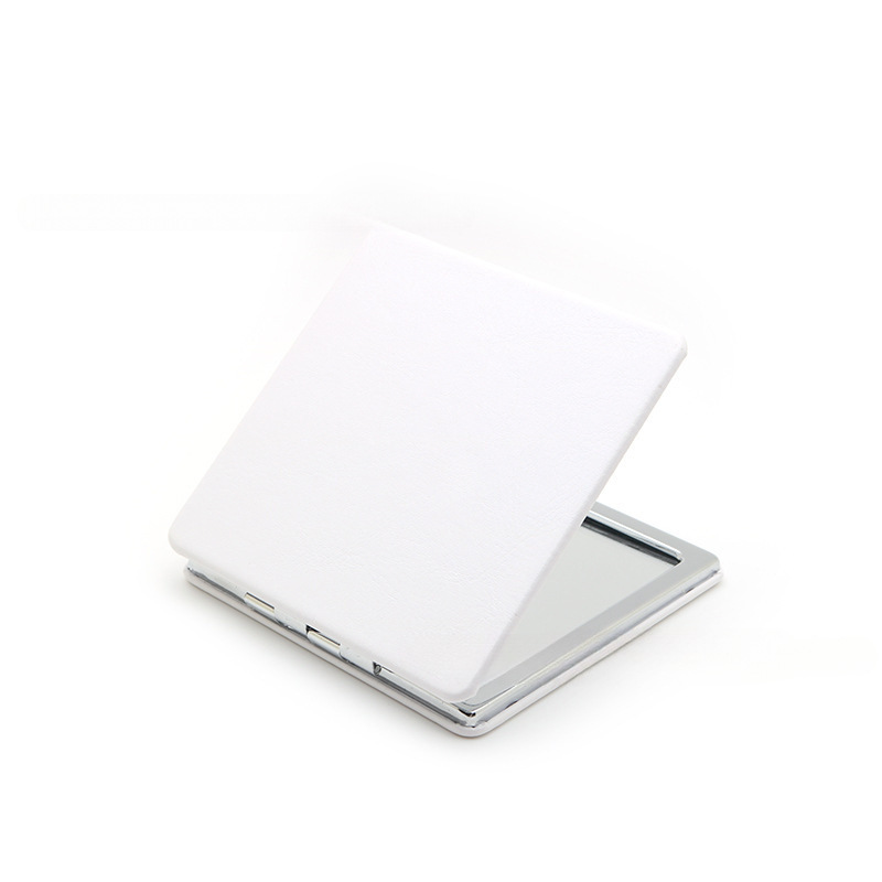 4-Pack White Jumbo Square Folding Compact Mirror(8X8CM) - Men's Shaving & view 4