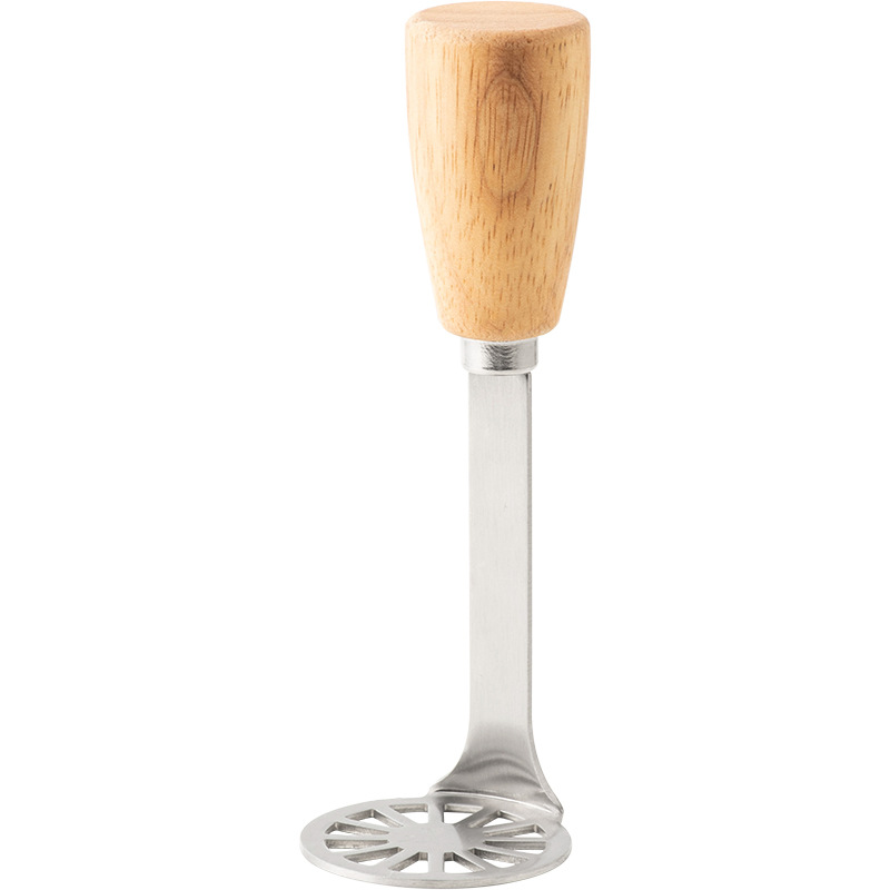 2-Pack Standable Stainless Steel Potato Masher - Heavy-Duty Kitchen Tool for