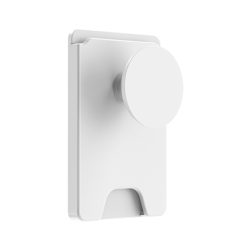 2-Pack 2-in-1 White Magnetic Card Wallet Integrated Pop Airbag Stand(9.5x6x0.8 — image 1