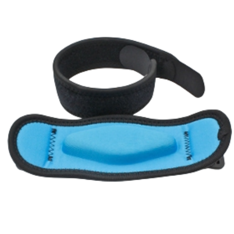 Two-Pair Blue Adjustable Compression Elbow Brace with Thick Sponge Padding
