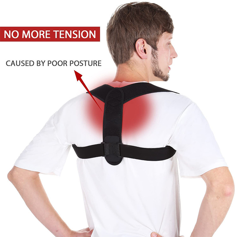 Universal Adjustable Posture Corrector Brace (Fits 30''-43'' Chest) - Back view 4