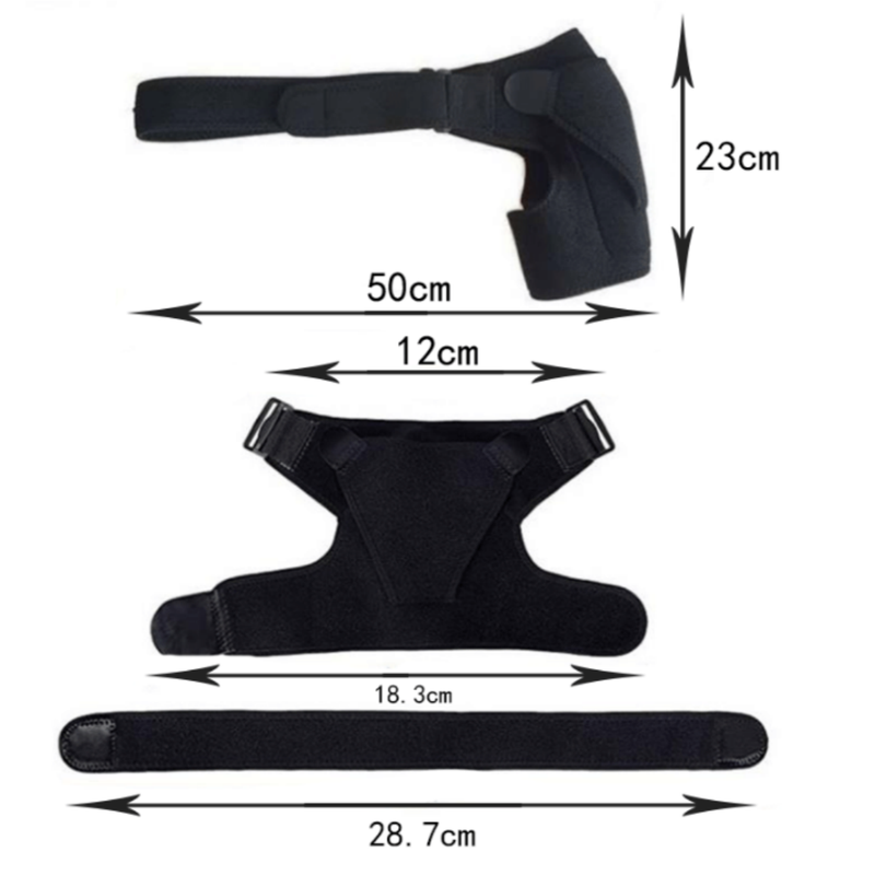 Adjustable Neoprene Sports Shoulder Brace - Compression Support for Dislocation view 4