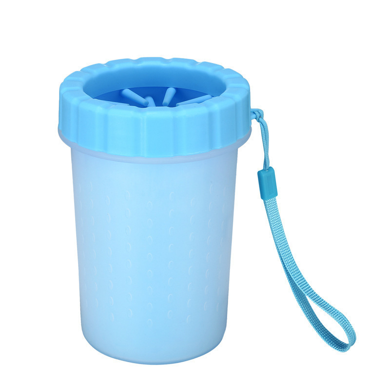 Blue Small Size Quick & Easy-Clean Dog Paw Cleaner Cup - PP+TPR Material — image 1