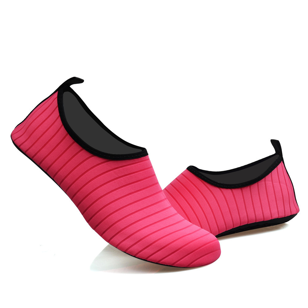 #38/39 Rose Red Quick-Dry Aqua Beach Water Shoes for Men and Women - Slip-On view 2