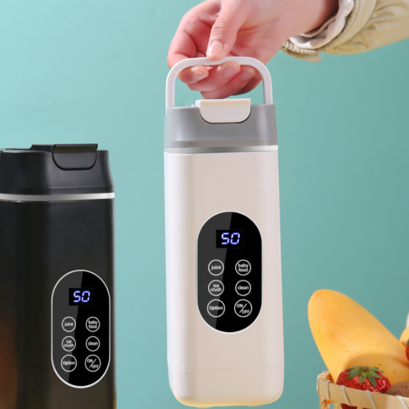 White Portable Wireless 420ML Blender Bottle (8.7x8.7x23.2CM) - 12-Blade view 6