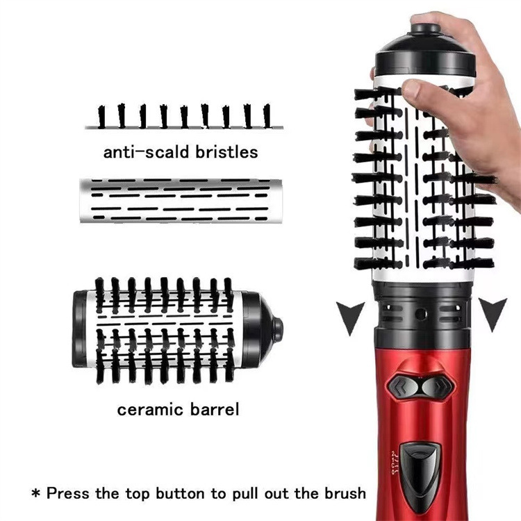 2-in-1 Pink Automatic Rotating Hot Air Styler(38/50mm Curling Barrel) view 5