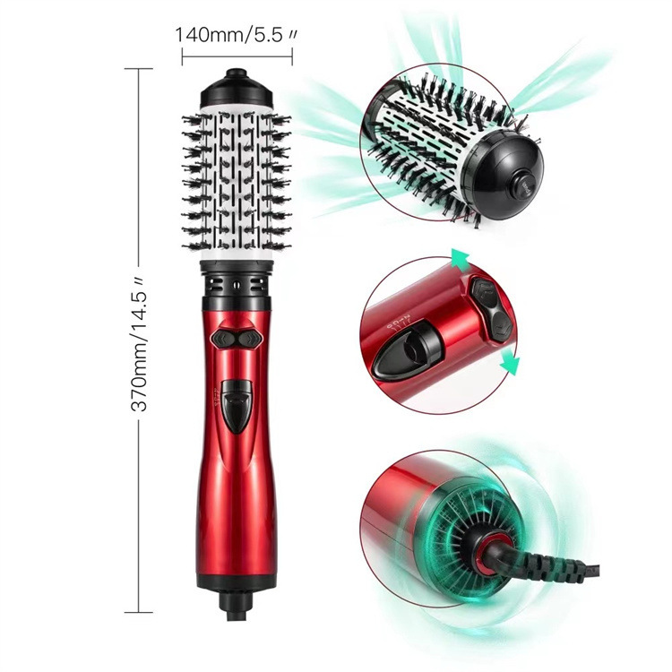 2-in-1 Pink Automatic Rotating Hot Air Styler(38/50mm Curling Barrel) view 8