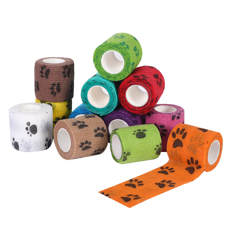 Pet Medical Therapy Self Adhesive Bandage Set(12 Volumes：2.5CM*4.5M) - Elastic view 2