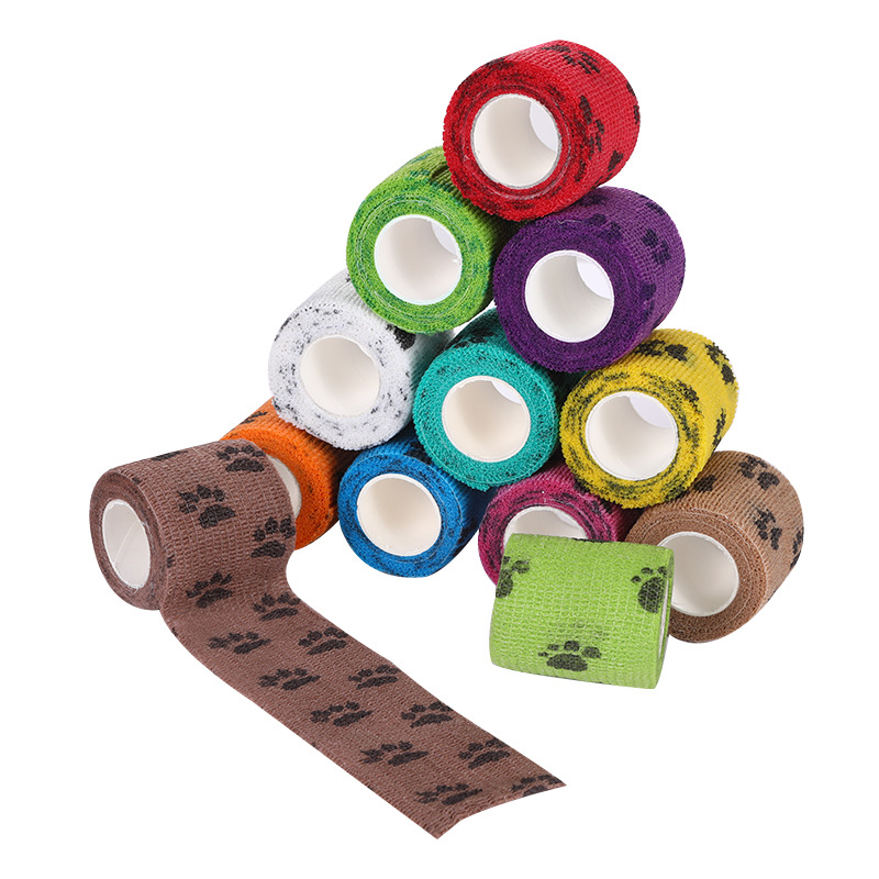 Pet Medical Therapy Self Adhesive Bandage Set(12 Volumes：7.5CM*4.5M) - Elastic
